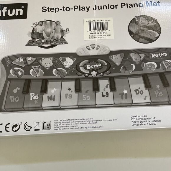 Step-to-Play Piano Mat Musical Electronic Floor Keyboard for Toddlers‎ Kids - Picture 3 of 6